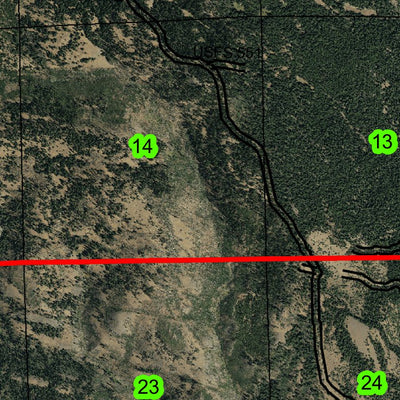 Peterson Point T13S R22E Township Map Preview 3