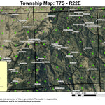 Kinzua T7S R22E Township Map Preview 1