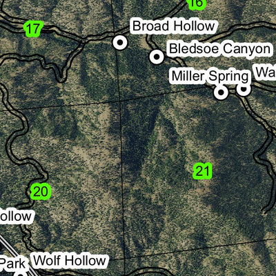 Kinzua T7S R22E Township Map Preview 2
