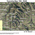 Keys Mountain T9S R22E Township Map Preview 1