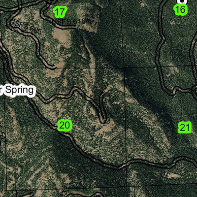 Rock Creek Lake T13S R24E Township Map Preview 2