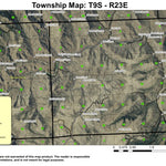 Service Creek T9S R23E Township Map Preview 1