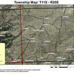 Lawson Mountain T11S R20E Township Map Preview 1