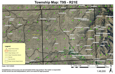 Twickenham T9S R21E Township Map Preview 1