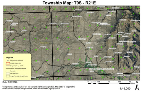 Twickenham T9S R21E Township Map Preview 1