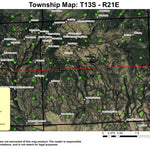 Mount Pisgah T13S R21E Township Map Preview 1