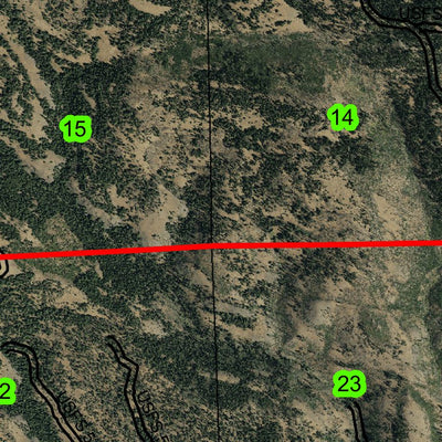 Mount Pisgah T13S R21E Township Map Preview 3