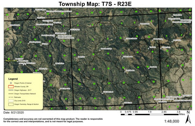 Widow Meadow T7S R23E Township Map Preview 1