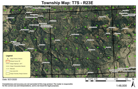 Widow Meadow T7S R23E Township Map Preview 1