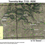 Old Amunger Cabin T11S R25E Township Map Preview 1