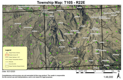 Mabe Hill T10S R23E Township Map Preview 1