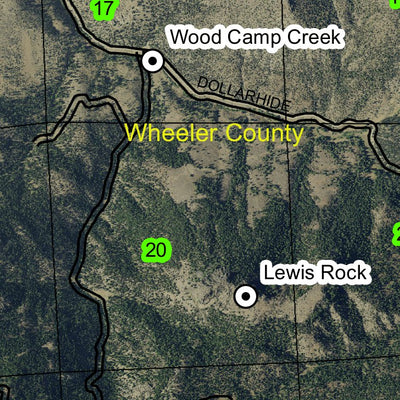 Mitchell Mountain T12S R22E Township Map Preview 2