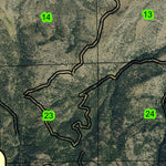 Mitchell Mountain T12S R22E Township Map Preview 3
