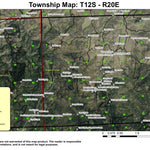 Ochoco Pass T12S R20E Township Map Preview 1