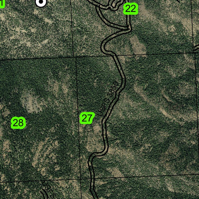 Spanish Peak T13S R25E Township Map Preview 3