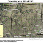 Spray T8S R24E Township Map Preview 1