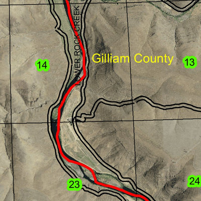 Starvation Point T1N R19E Township Map Preview 3