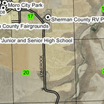 Moro T1S R17E Township Map Preview 2