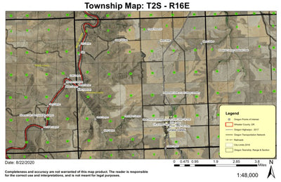 Grass Valley T2S R16E Township Map Preview 1