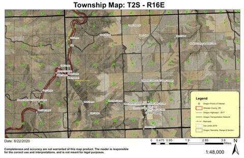 Grass Valley T2S R16E Township Map Preview 1