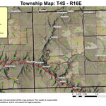 Finnegan Creek T4S R16E Township Map Preview 1