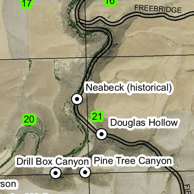 Gordon Butte T1N R15E Township Map Preview 2
