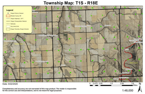 Fairview T1S R18E Township Map Preview 1