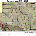 Locust Grove T1N R16E Township Map Preview 1