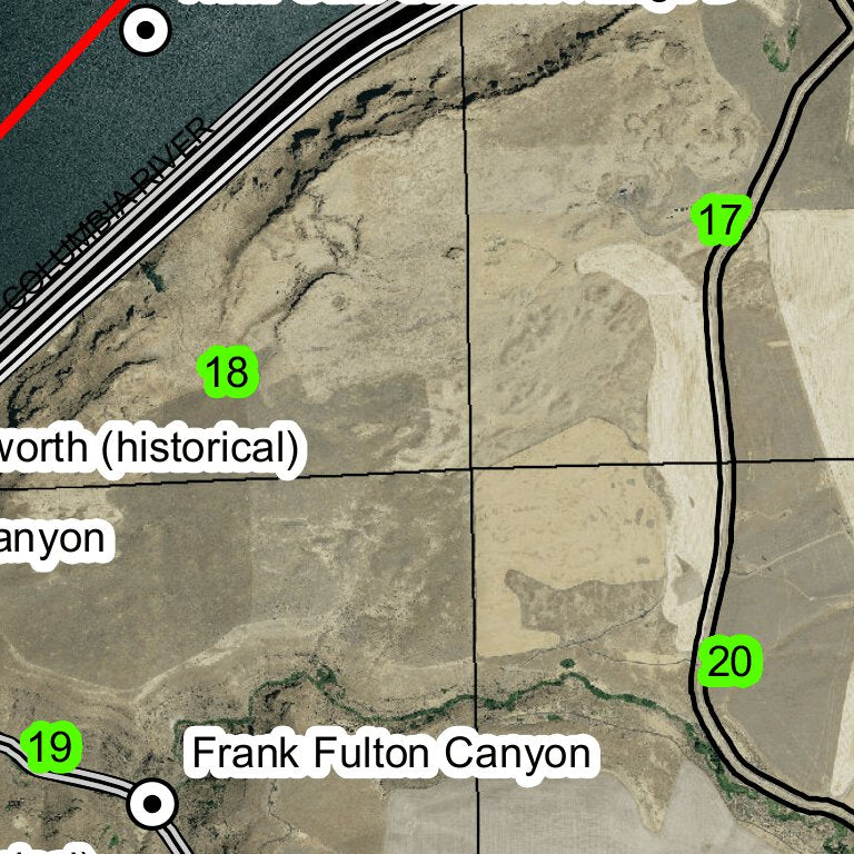 Biggs Junction T2N R16E Township Map by Super See Services | Avenza Maps