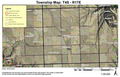 Kent T4S R17E Township Map Preview 1