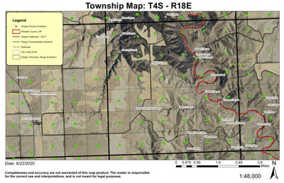 Wolf Mountain T4S R18E Township Map Preview 1