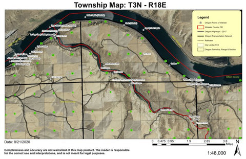 Quinton T3N R18E Township Map Preview 1