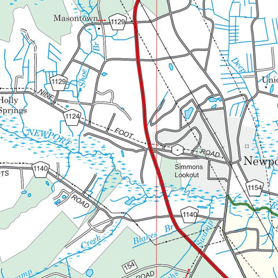 Croatan National Forest, Forest Visitor Map Preview 3