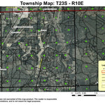 Walker Basin Canal T23S R10E Township Map Preview 1