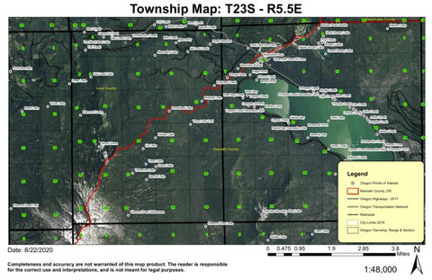 Mount Yoran T23S R5.5E Township Map Preview 1