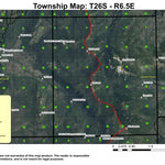 Cappy Mountain T26S R6.5E Township Map Preview 1