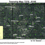 Tea Table Mountain T27S R10E Township Map Preview 1