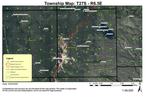 Howlock Mountain T27S R6.5E Township Map Preview 1