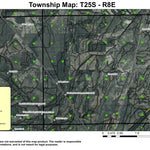 Gilchrist Junction T25S R8E Township Map Preview 1