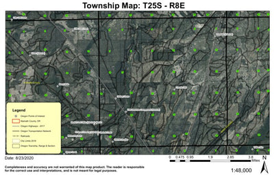 Gilchrist Junction T25S R8E Township Map Preview 1