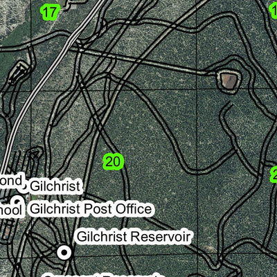 Gilchrist T24S R9E Township Map Preview 2