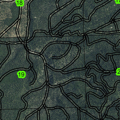 Starns Mountain T25S R11E Township Map Preview 2