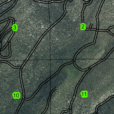 Starns Mountain T25S R11E Township Map Preview 3