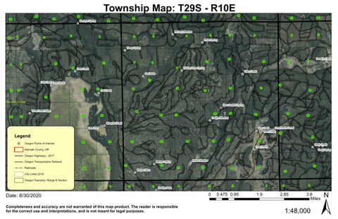 Long Prairie T29S R10E Township Map Preview 1