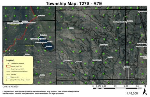 Swiss Spring T27S R7E Township Map Preview 1