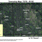 Tobin Spring T27S R11E Township Map Preview 1
