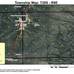 Mount Thielsen T28S R6E Township Map Preview 1