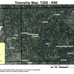 Sugarpine Mountain T28S R9E Township Map Preview 1