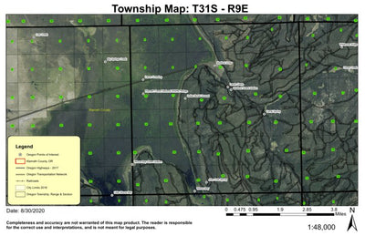 Wocus Bay T31S R9E Township Map Preview 1