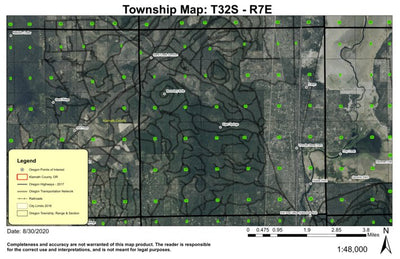 Thunder Beast Park T32S R7E Township Map Preview 1